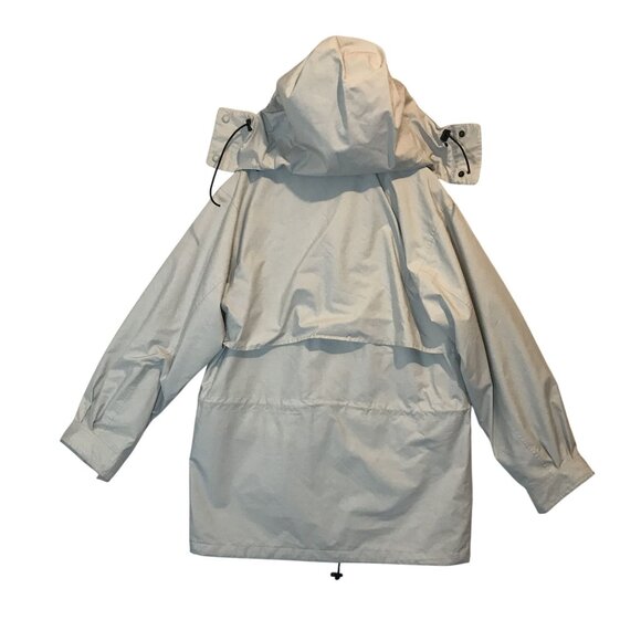 Eddie Bauer Gore-Tex Hooded Soft Shell Tan Mid-Length Coat Mens S - Picture 2 of 14